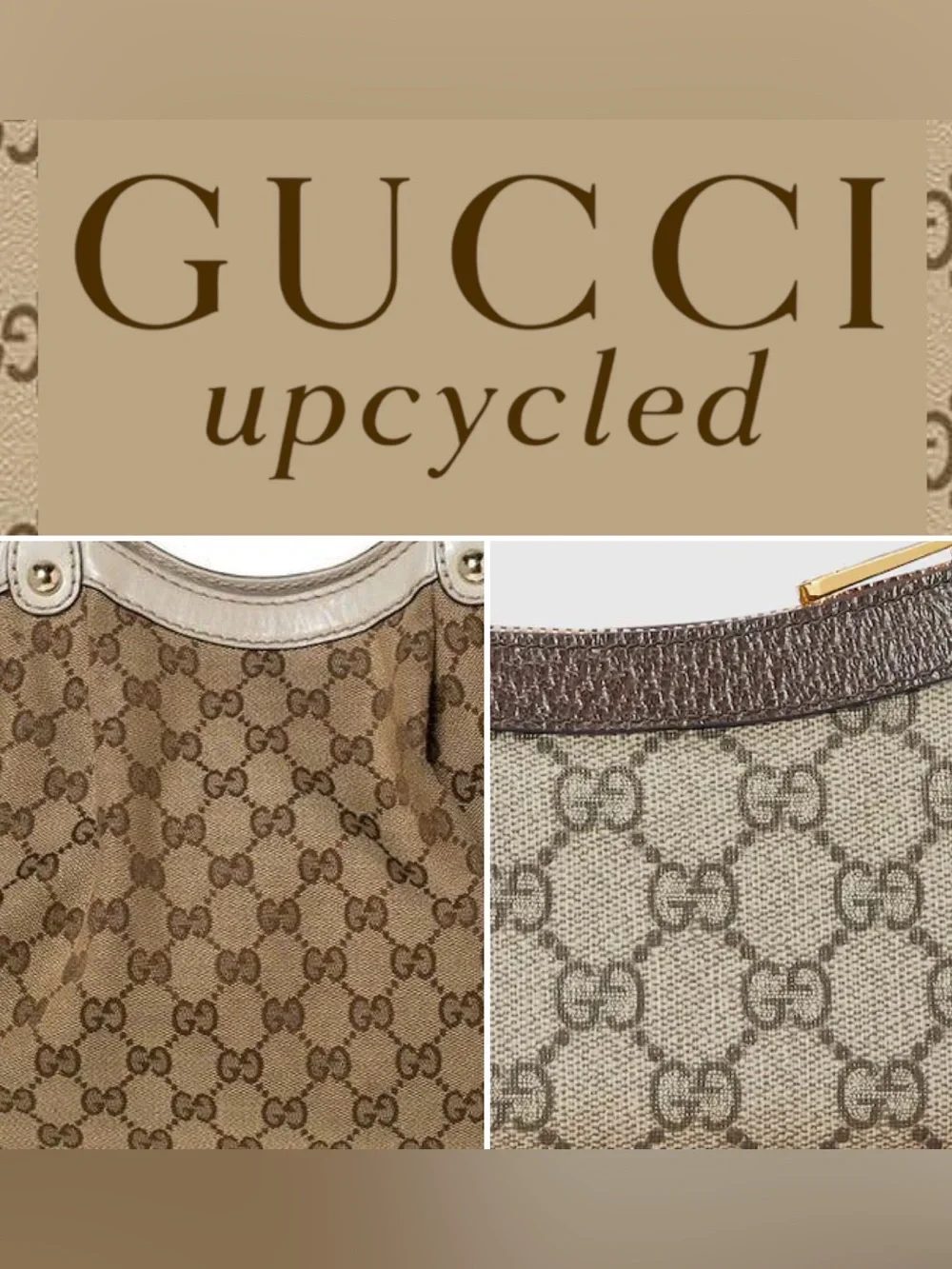 Gucci upcycled Silver-Tone Bracelet with monogram Woven Medallion